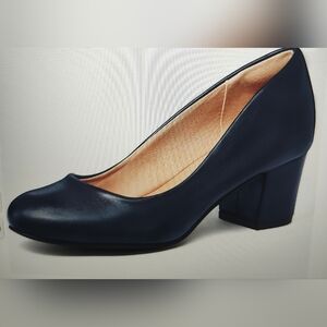 Elegant Mysoft Navy Blue Women's Pumps